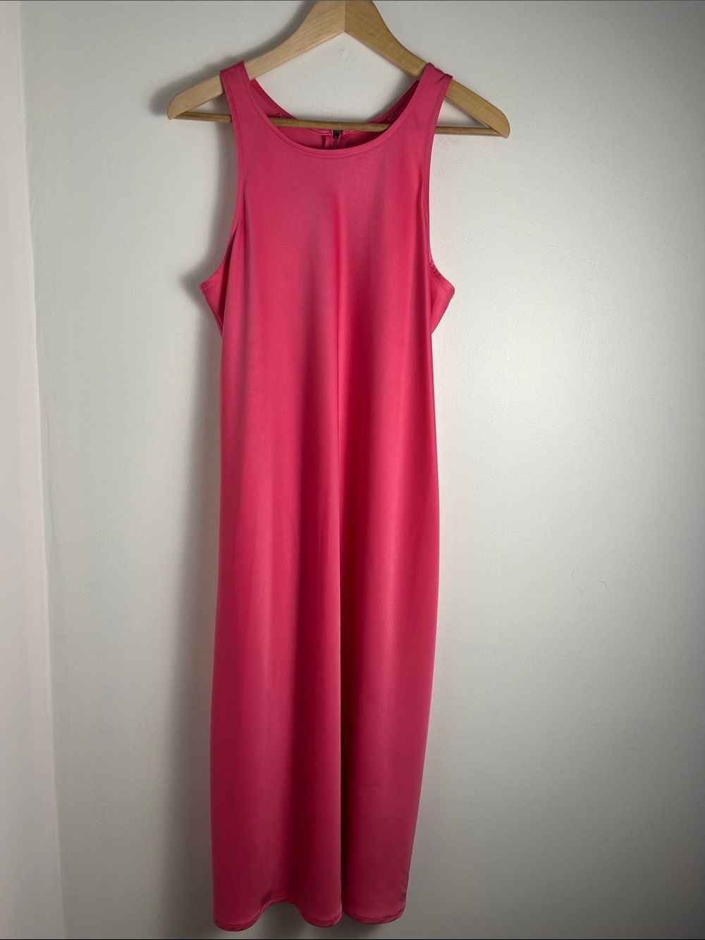 Tyler Madison Pink Sleeveless Slip Maxi Dress Minimalist Made Canada Medium